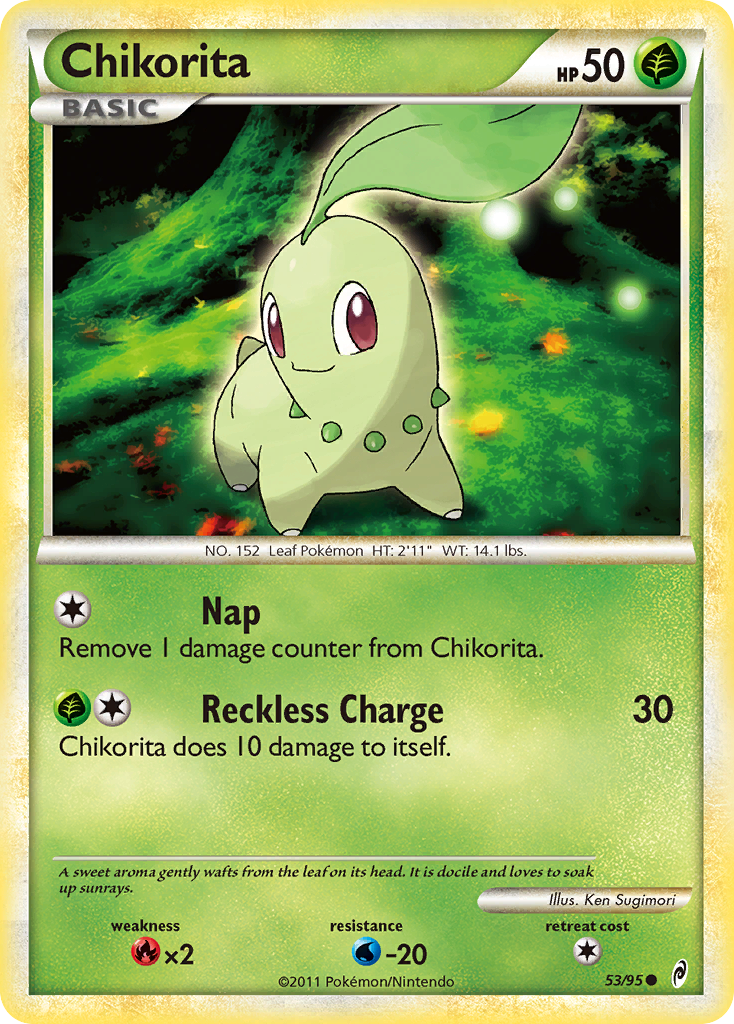 Chikorita (53/95) [HeartGold & SoulSilver: Call of Legends] | Play N Trade Winnipeg