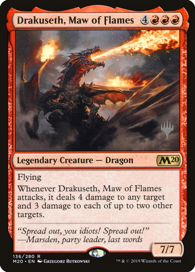 Drakuseth, Maw of Flames (Promo Pack) [Core Set 2020 Promos] | Play N Trade Winnipeg