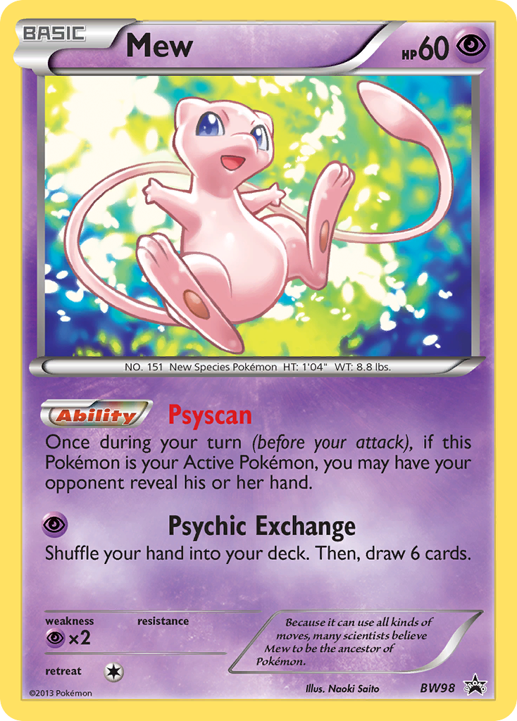 Mew (BW98) [Black & White: Black Star Promos] | Play N Trade Winnipeg