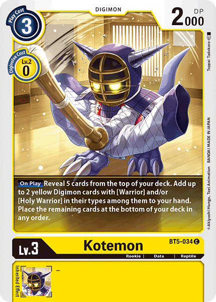 Kotemon [BT5-034] [Battle of Omni] | Play N Trade Winnipeg