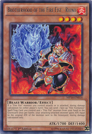 Brotherhood of the Fire Fist - Rhino [MP14-EN014] Rare | Play N Trade Winnipeg