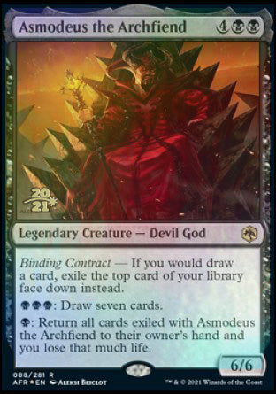 Asmodeus the Archfiend [Dungeons & Dragons: Adventures in the Forgotten Realms Prerelease Promos] | Play N Trade Winnipeg