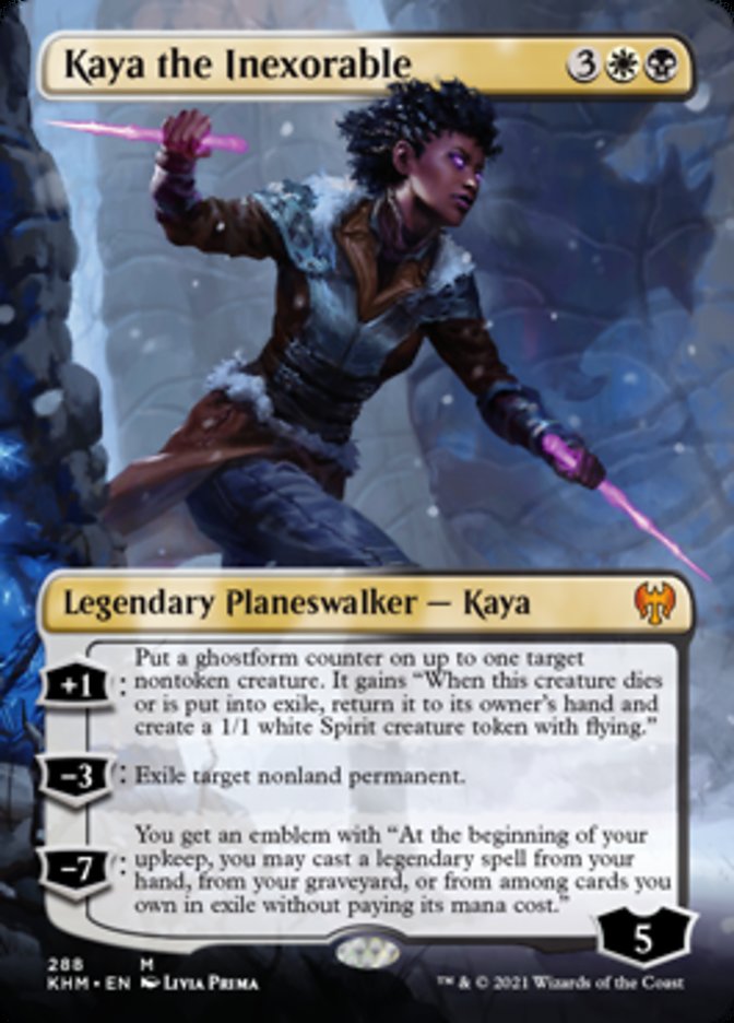 Kaya the Inexorable (Borderless) [Kaldheim] | Play N Trade Winnipeg