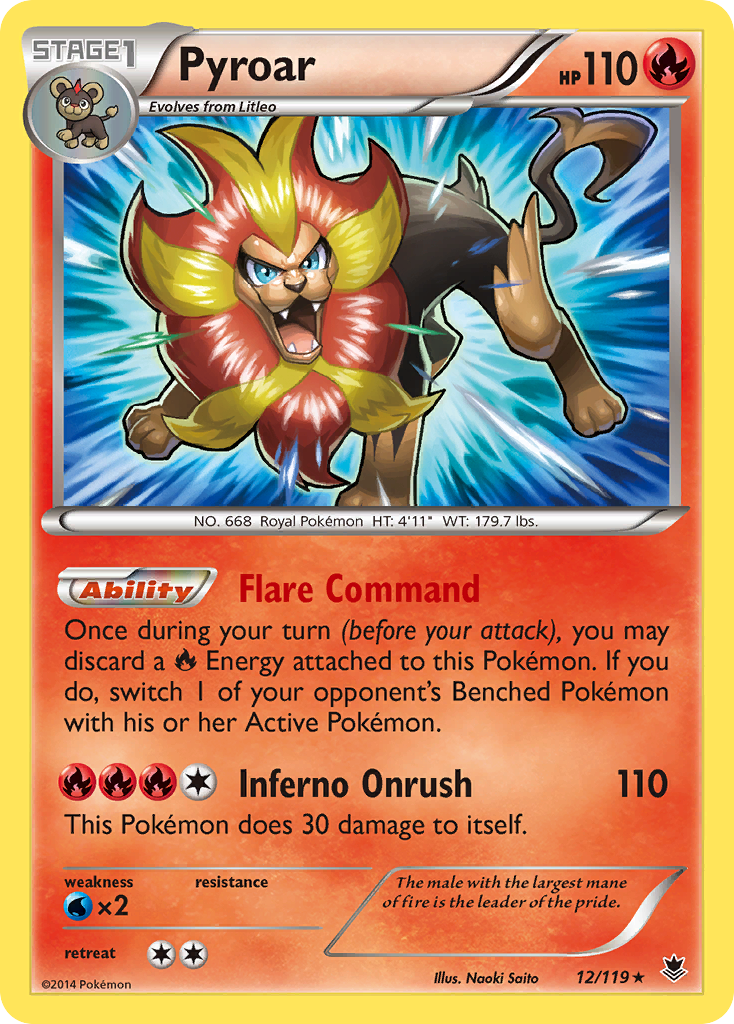 Pyroar (12/119) [XY: Phantom Forces] | Play N Trade Winnipeg