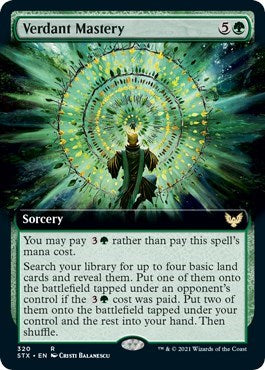 Verdant Mastery (Extended) [Strixhaven: School of Mages] | Play N Trade Winnipeg