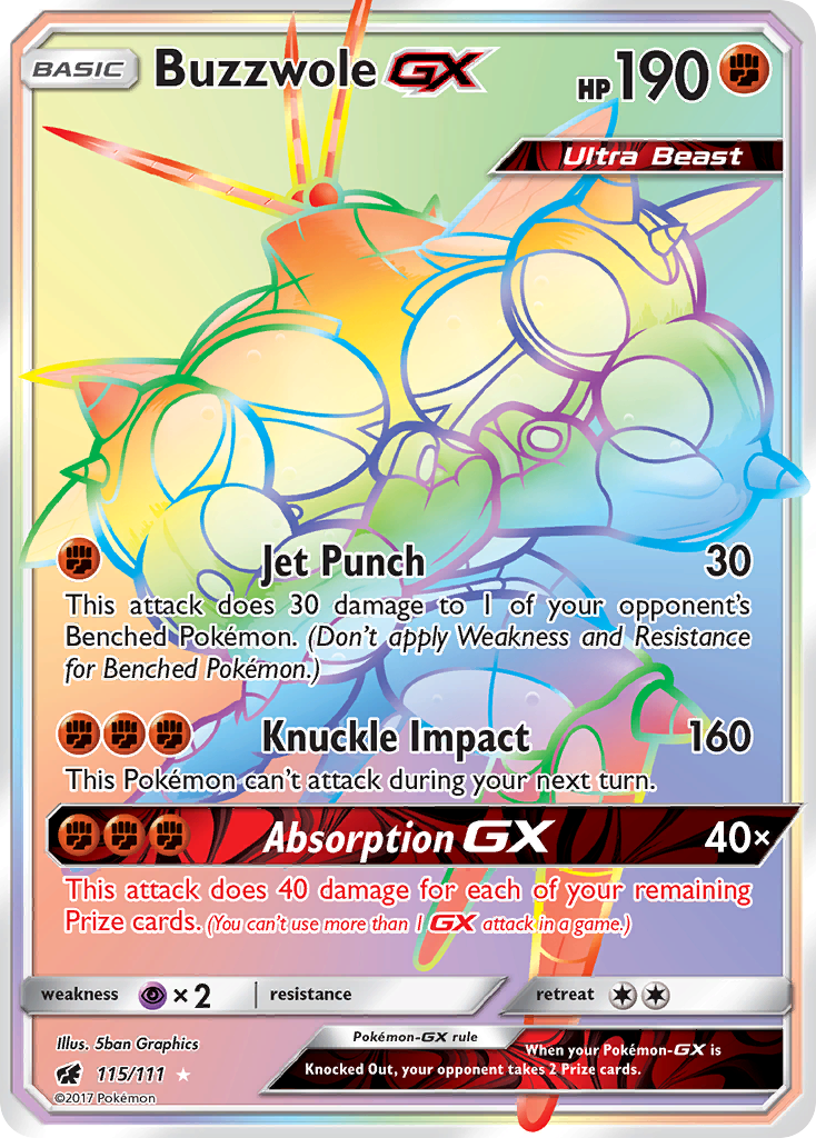 Buzzwole GX (115/111) [Sun & Moon: Crimson Invasion] | Play N Trade Winnipeg