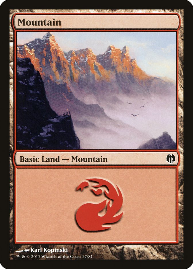 Mountain (37) [Duel Decks: Heroes vs. Monsters] | Play N Trade Winnipeg