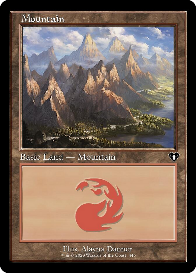 Mountain (446) (Retro) [Commander Masters] | Play N Trade Winnipeg