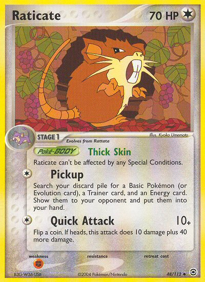 Raticate (48/112) [EX: FireRed & LeafGreen] | Play N Trade Winnipeg