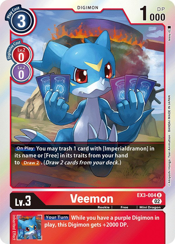 Veemon [EX3-004] [Draconic Roar] | Play N Trade Winnipeg