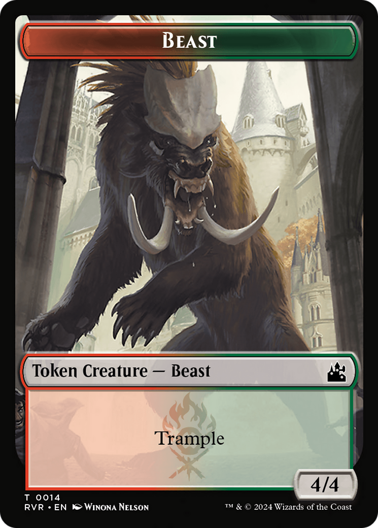 Beast Token [Ravnica Remastered Tokens] | Play N Trade Winnipeg