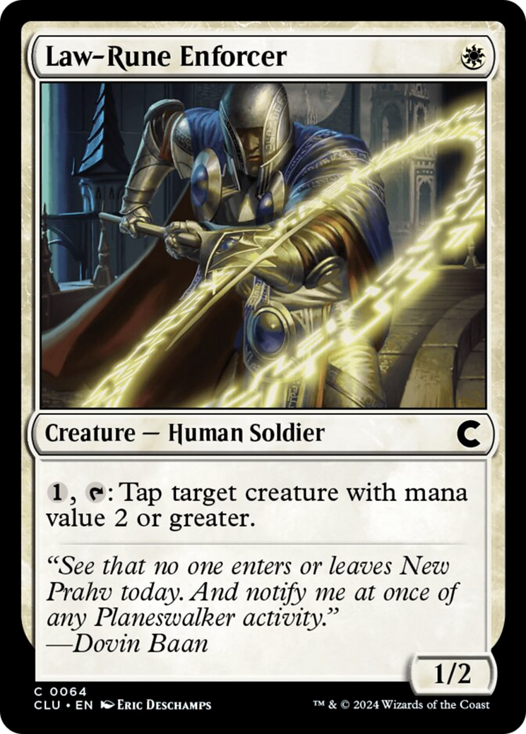 Law-Rune Enforcer [Ravnica: Clue Edition] | Play N Trade Winnipeg