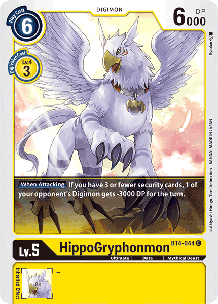 HippoGryphonmon [BT4-044] [Great Legend] | Play N Trade Winnipeg