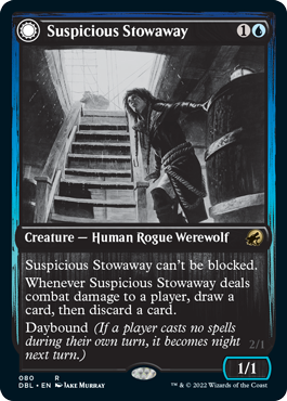 Suspicious Stowaway // Seafaring Werewolf [Innistrad: Double Feature] | Play N Trade Winnipeg