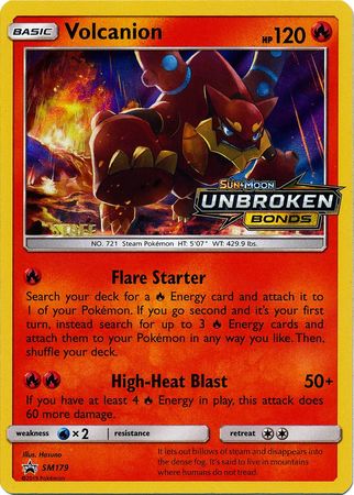 Volcanion (SM179) (Staff Prerelease Promo) [Sun & Moon: Black Star Promos] | Play N Trade Winnipeg