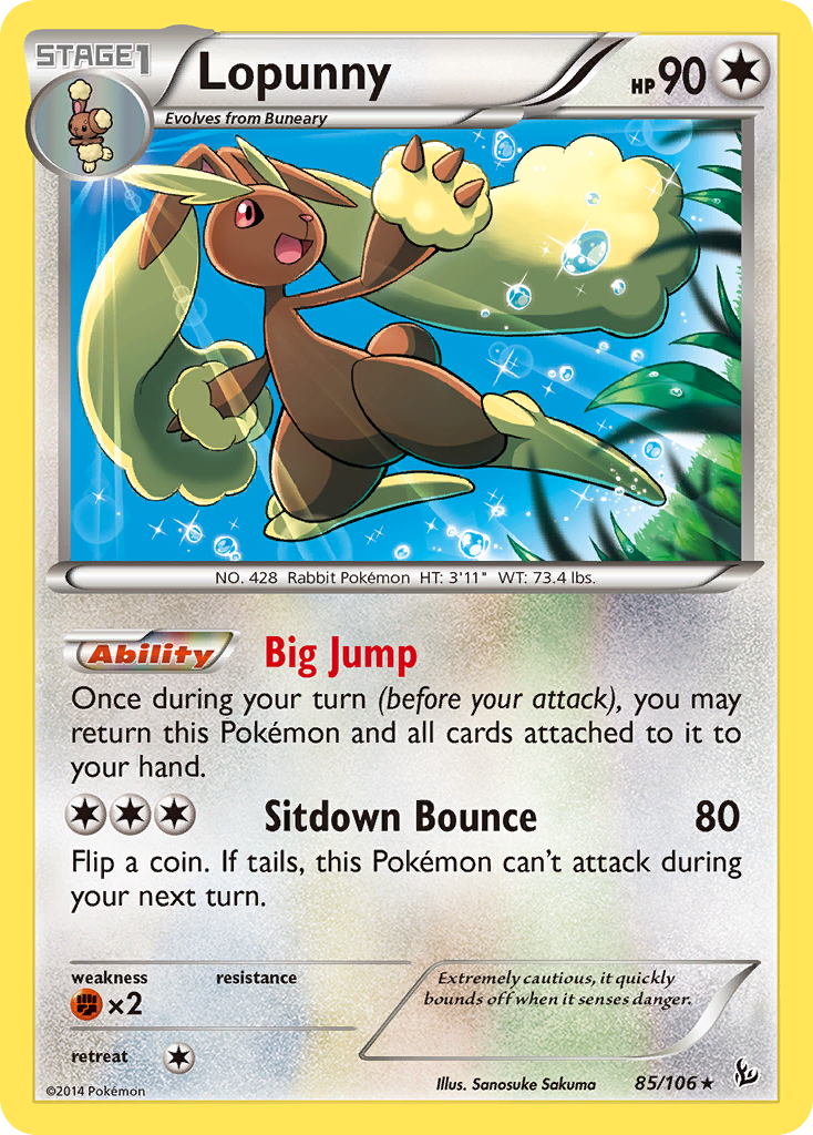 Lopunny (85/106) [XY: Flashfire] | Play N Trade Winnipeg