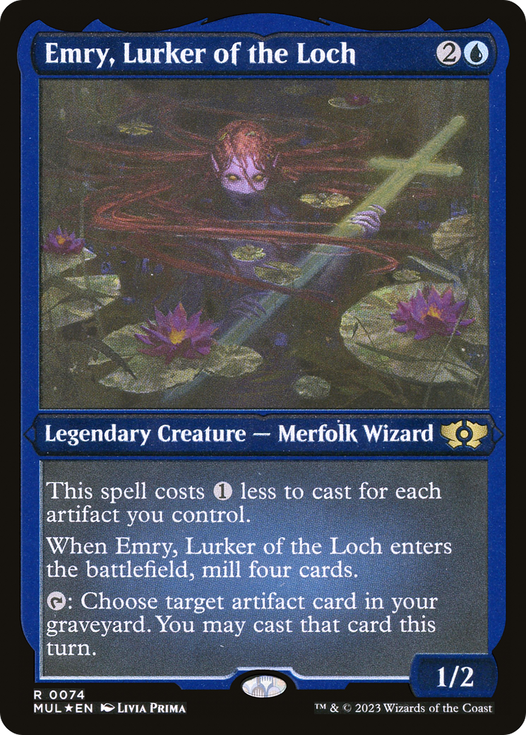 Emry, Lurker of the Loch (Foil Etched) [Multiverse Legends] | Play N Trade Winnipeg