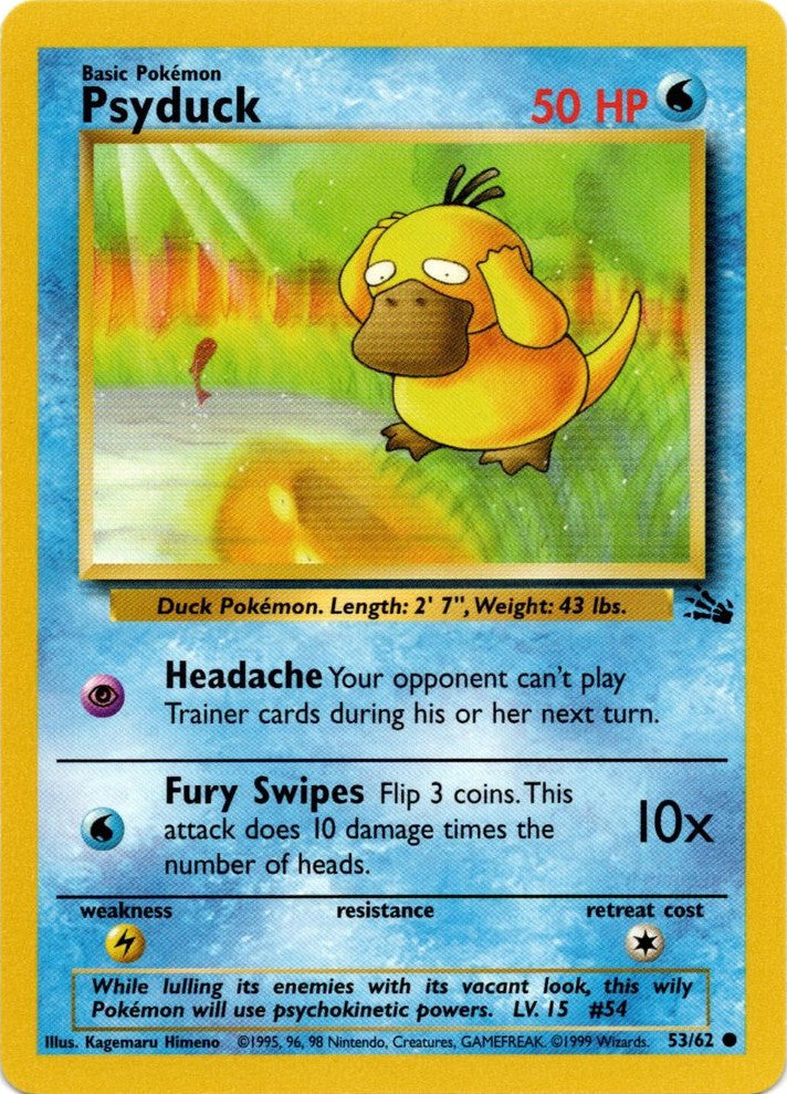 Psyduck (53/62) [Fossil Unlimited] | Play N Trade Winnipeg