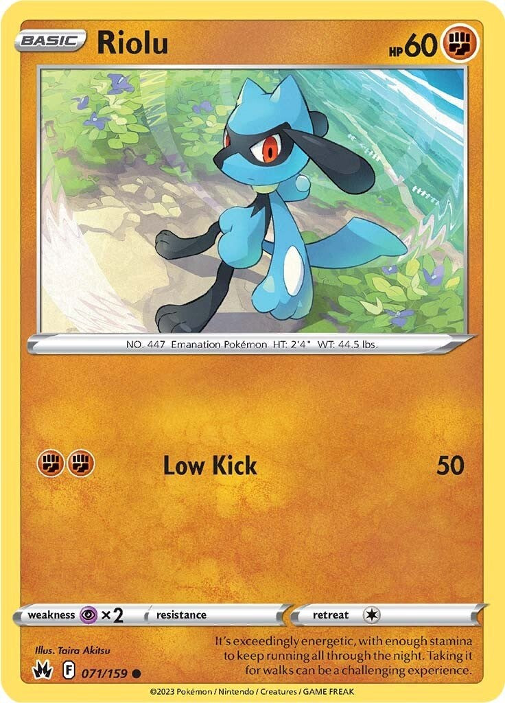 Riolu (071/159) [Sword & Shield: Crown Zenith] | Play N Trade Winnipeg