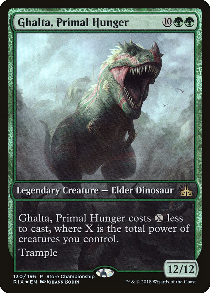 Ghalta, Primal Hunger (Store Championship) (Extended) [Rivals of Ixalan Promos] | Play N Trade Winnipeg