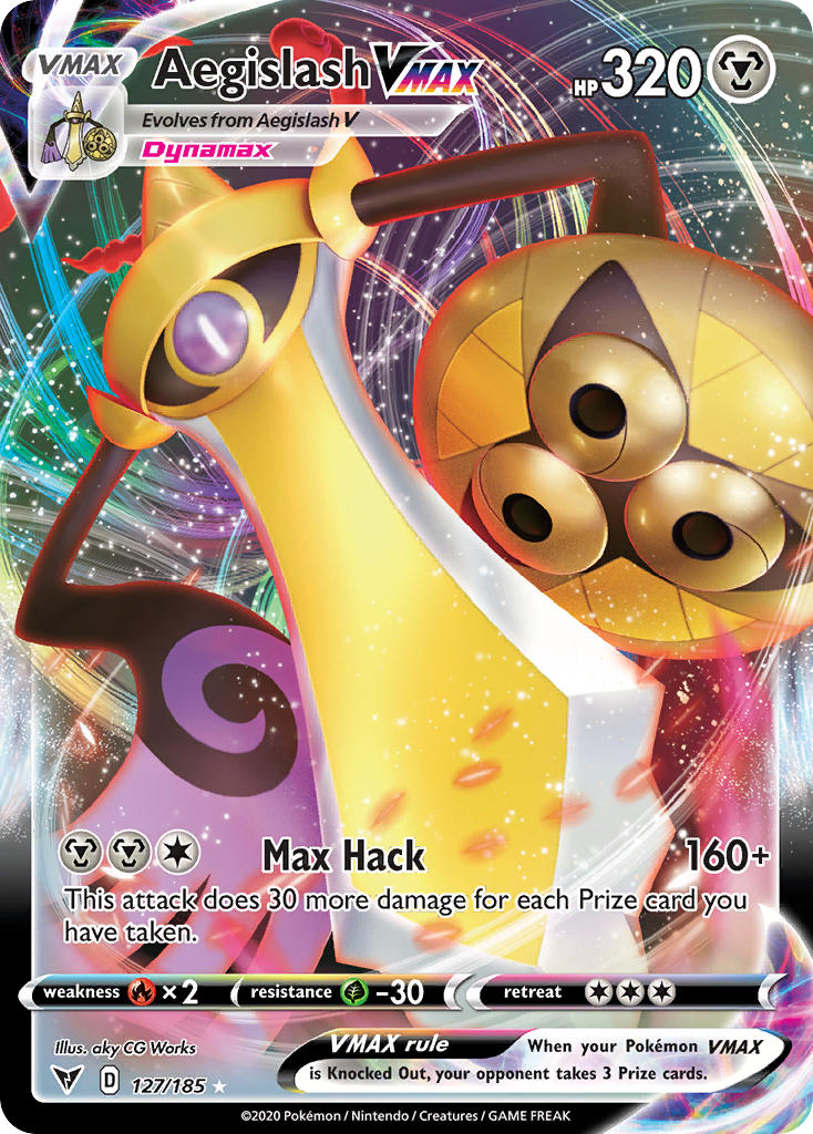 Aegislash VMAX (127/185) [Sword & Shield: Vivid Voltage] | Play N Trade Winnipeg