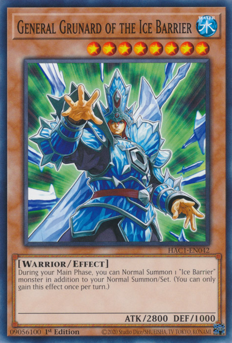 General Grunard of the Ice Barrier [HAC1-EN042] Common | Play N Trade Winnipeg