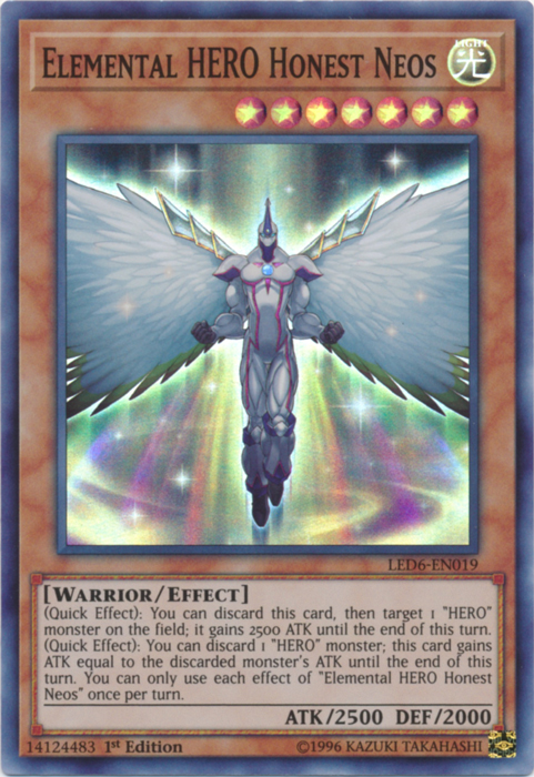 Elemental Hero Honest Neos [LED6-EN019] Super Rare | Play N Trade Winnipeg