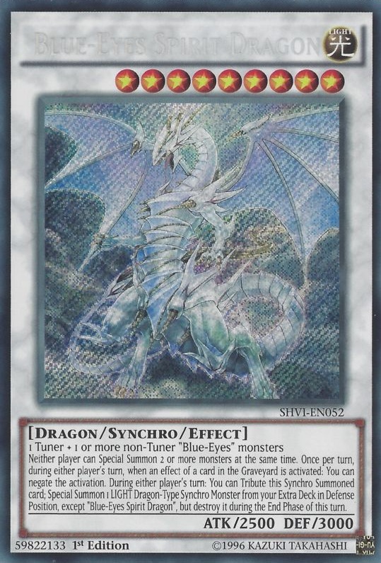 Blue-Eyes Spirit Dragon [SHVI-EN052] Secret Rare | Play N Trade Winnipeg