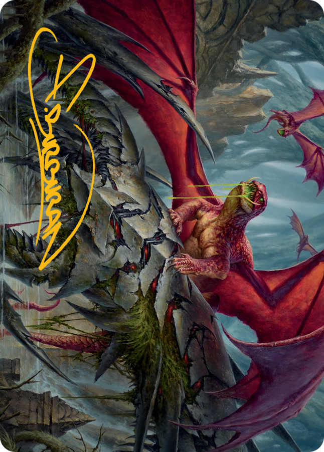 Hoarding Broodlord Art Card (Gold-Stamped Signature) [March of the Machine Art Series] | Play N Trade Winnipeg