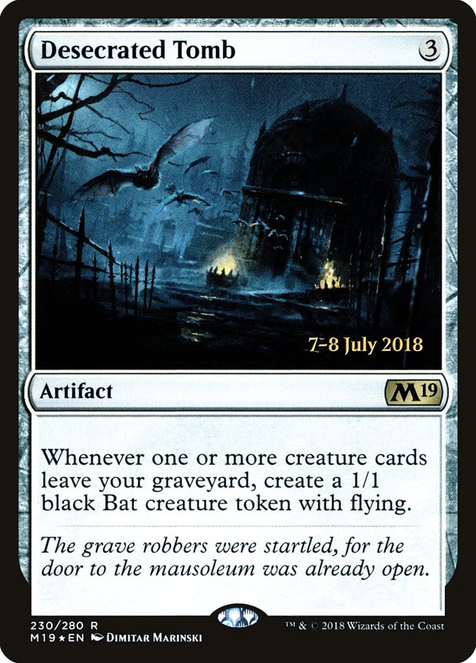 Desecrated Tomb  [Core Set 2019 Prerelease Promos] | Play N Trade Winnipeg