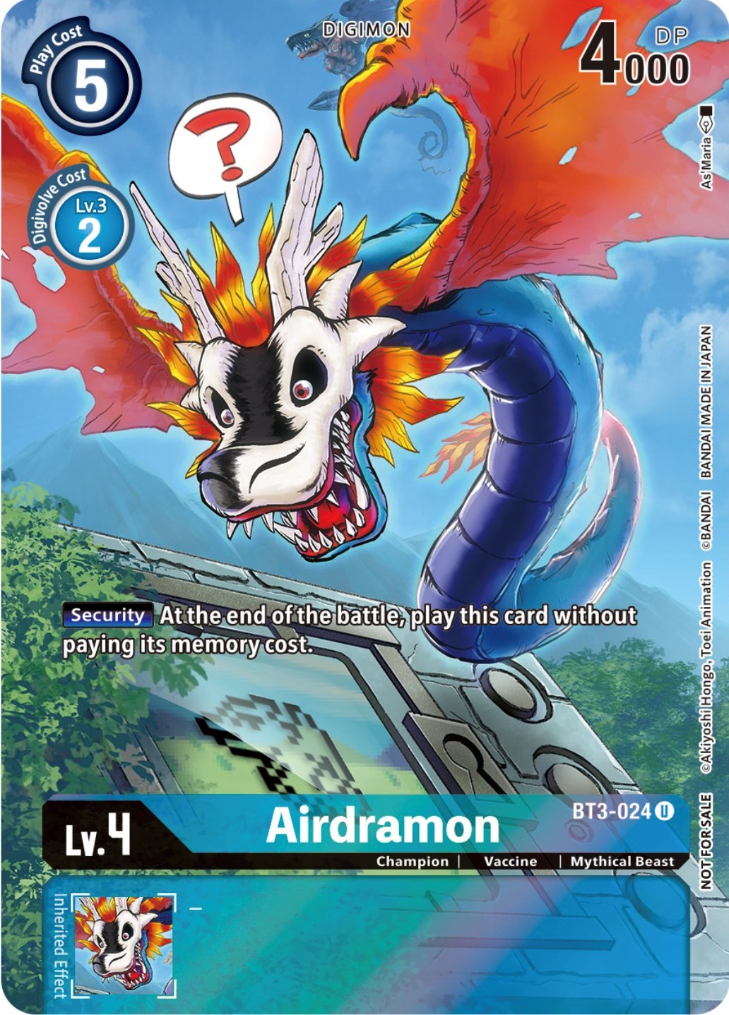 Airdramon [BT3-024] (25th Special Memorial Pack) [Release Special Booster Promos] | Play N Trade Winnipeg