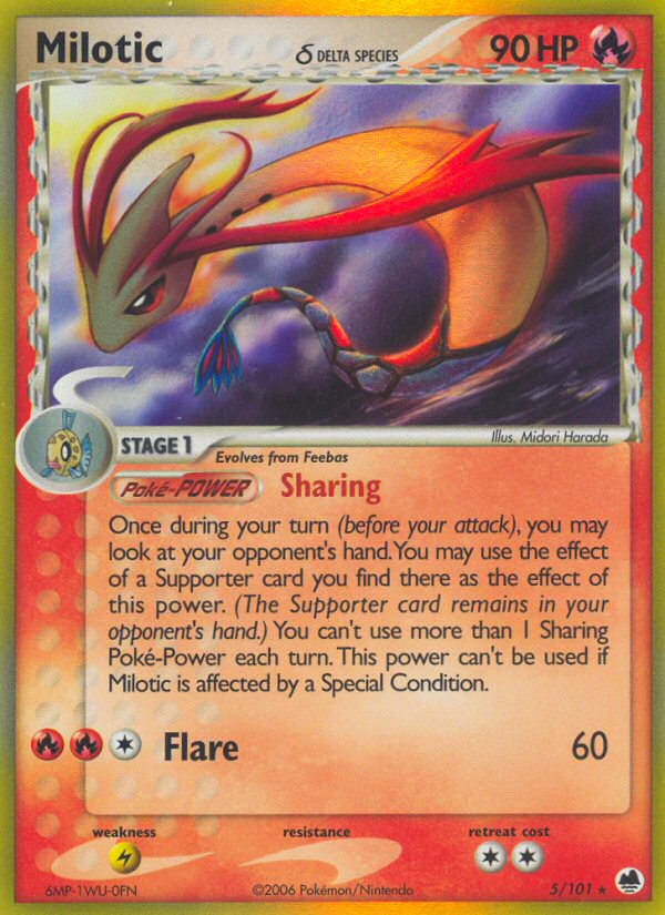 Milotic (5/101) (Delta Species) [EX: Dragon Frontiers] | Play N Trade Winnipeg