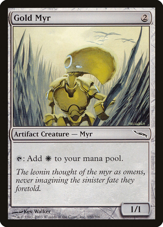 Gold Myr [Mirrodin] | Play N Trade Winnipeg