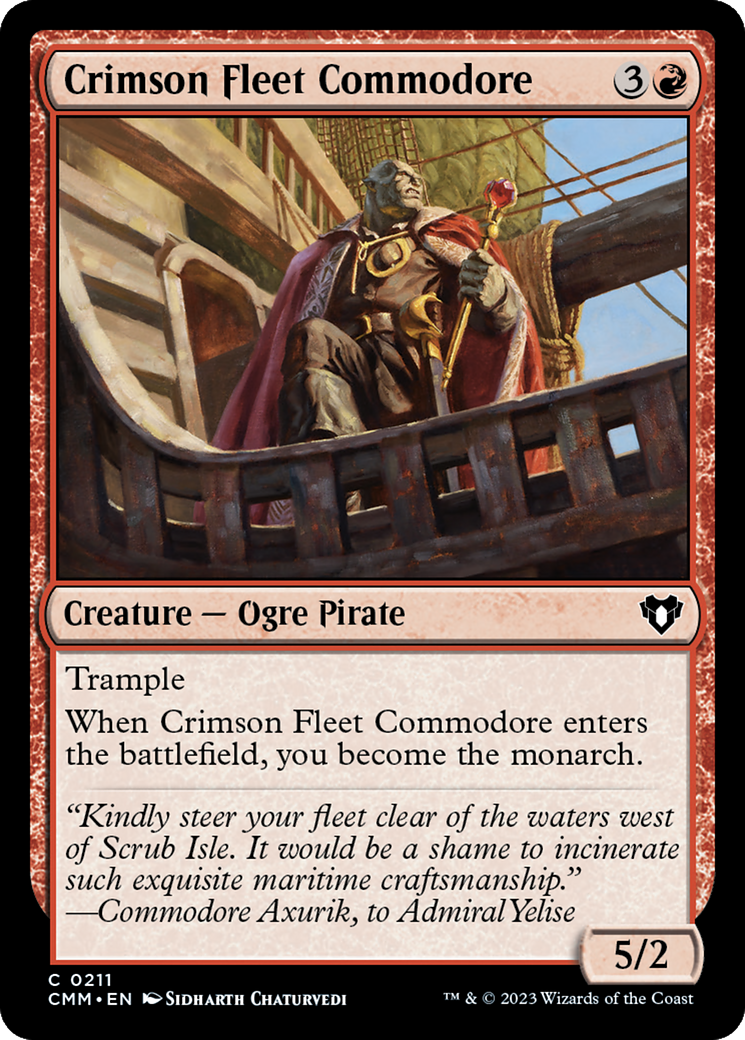 Crimson Fleet Commodore [Commander Masters] | Play N Trade Winnipeg