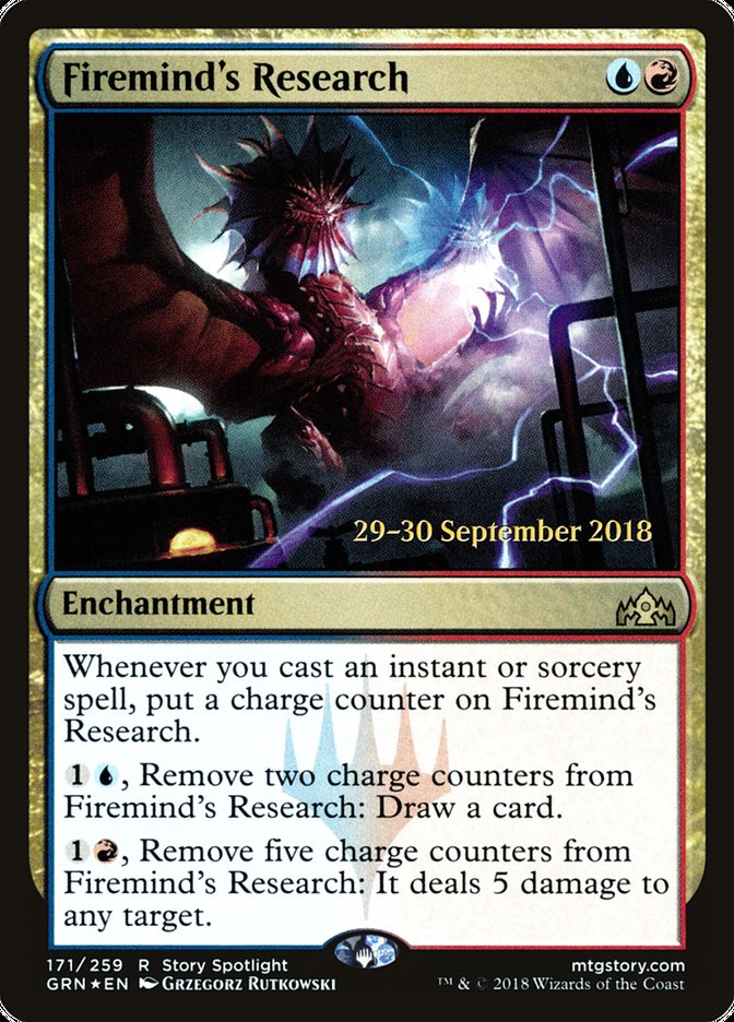 Firemind's Research  [Guilds of Ravnica Prerelease Promos] | Play N Trade Winnipeg