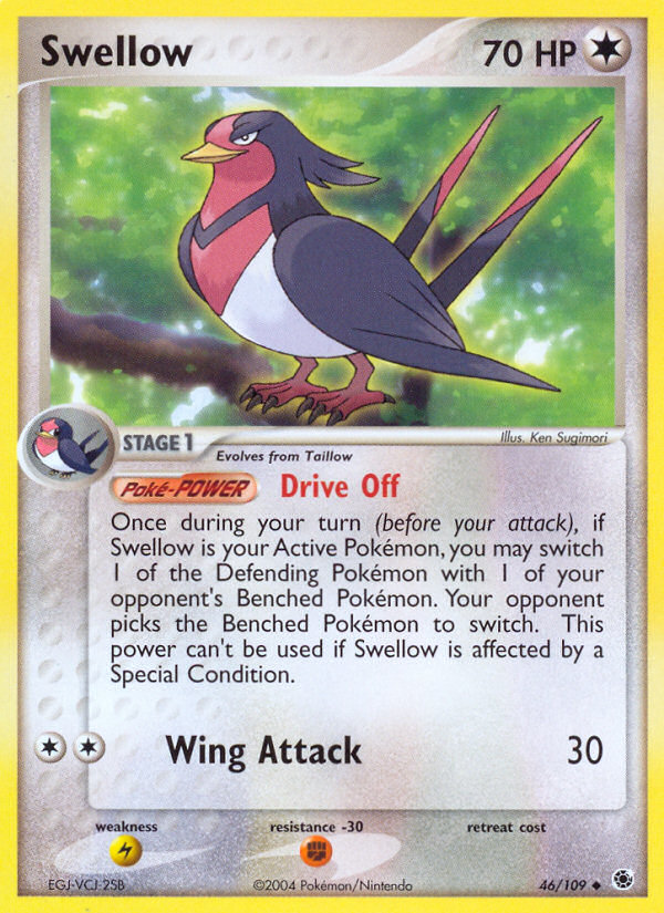 Swellow (46/109) [EX: Ruby & Sapphire] | Play N Trade Winnipeg