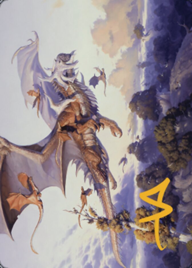 Rith, Liberated Primeval Art Card (Gold-Stamped Signature) [Dominaria United Art Series] | Play N Trade Winnipeg