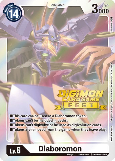 Diaboromon Token (Digimon Card Game Fest 2022) [Release Special Booster Promos] | Play N Trade Winnipeg