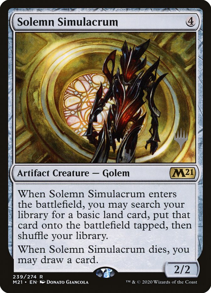 Solemn Simulacrum (Promo Pack) [Core Set 2021 Promos] | Play N Trade Winnipeg