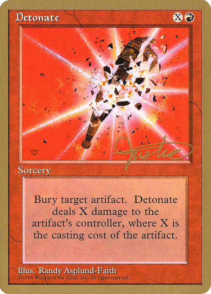 Detonate (Mark Justice) [Pro Tour Collector Set] | Play N Trade Winnipeg