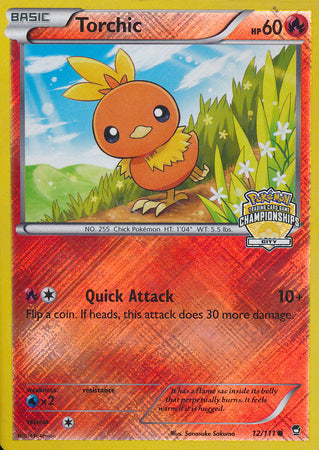 Torchic (12/111) (City Championship Promo) [XY: Furious Fists] | Play N Trade Winnipeg