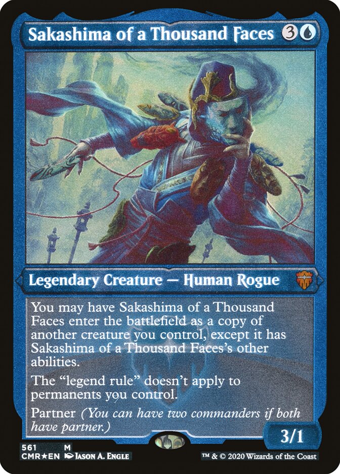 Sakashima of a Thousand Faces (Etched) [Commander Legends] | Play N Trade Winnipeg