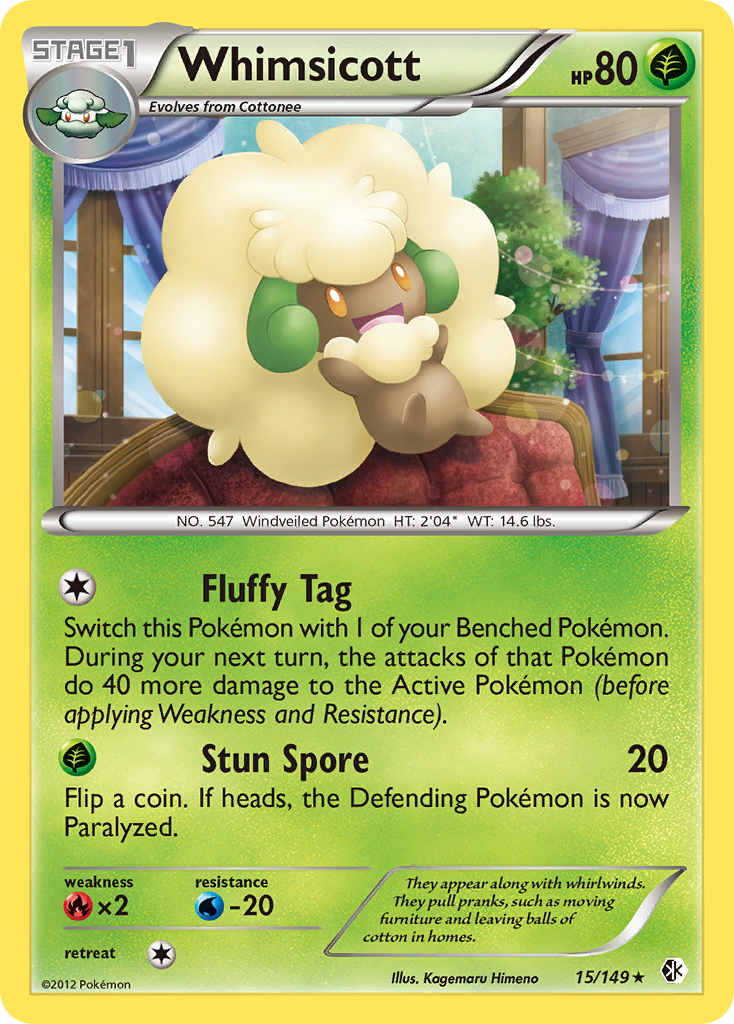 Whimsicott (15/149) [Black & White: Boundaries Crossed] | Play N Trade Winnipeg