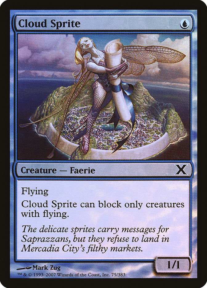 Cloud Sprite (Premium Foil) [Tenth Edition] | Play N Trade Winnipeg