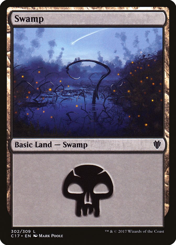 Swamp (302) [Commander 2017] | Play N Trade Winnipeg