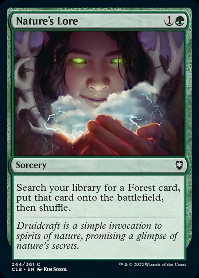 Nature's Lore [Commander Legends: Battle for Baldur's Gate] | Play N Trade Winnipeg