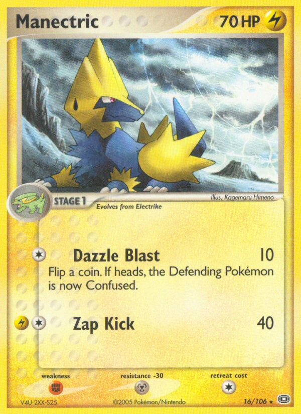 Manectric (16/106) [EX: Emerald] | Play N Trade Winnipeg