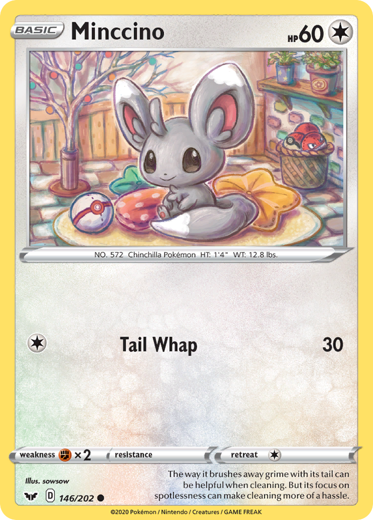 Minccino (146/202) [Sword & Shield: Base Set] | Play N Trade Winnipeg