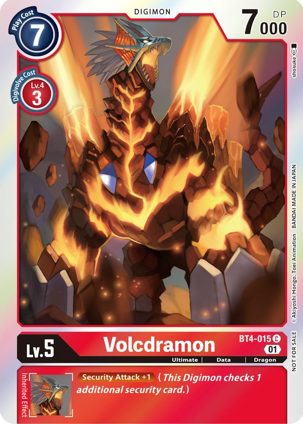 Volcdramon [BT4-015] (ST-11 Special Entry Pack) [Great Legend Promos] | Play N Trade Winnipeg