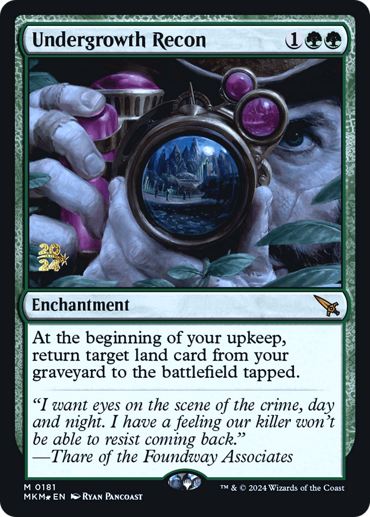 Undergrowth Recon [Murders at Karlov Manor Prerelease Promos] | Play N Trade Winnipeg